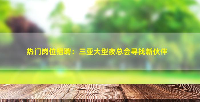 朝阳KTV招聘
